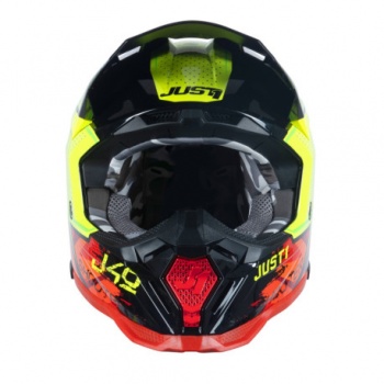 CASCO JUST1 J-40 SHOOTER CAMO / ROJO / NEGRO